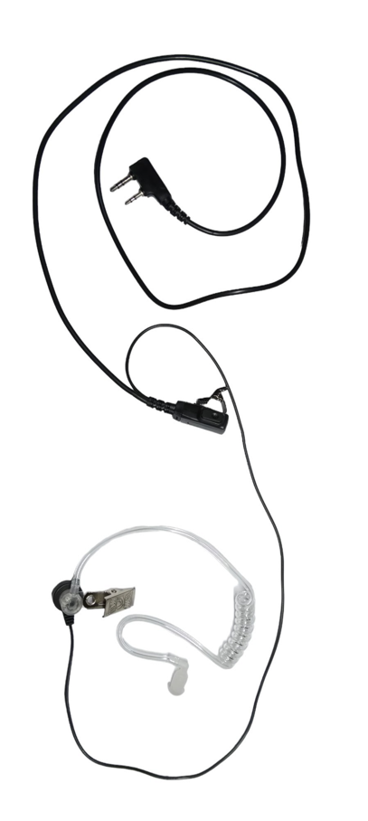FBI Style Rubber Earpiece Headset for Baofeng Radios, K PLUG