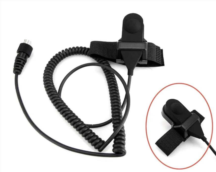 Helmet Kit Full Face Motorcycle Headset Earpiece Mic for 2 way radio/walkie talkie(2 Pin K-plug)