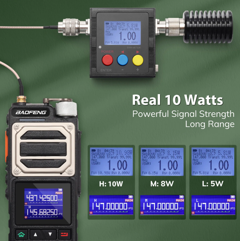 Baofeng UV25 10WATT radio-KHAKI Colour