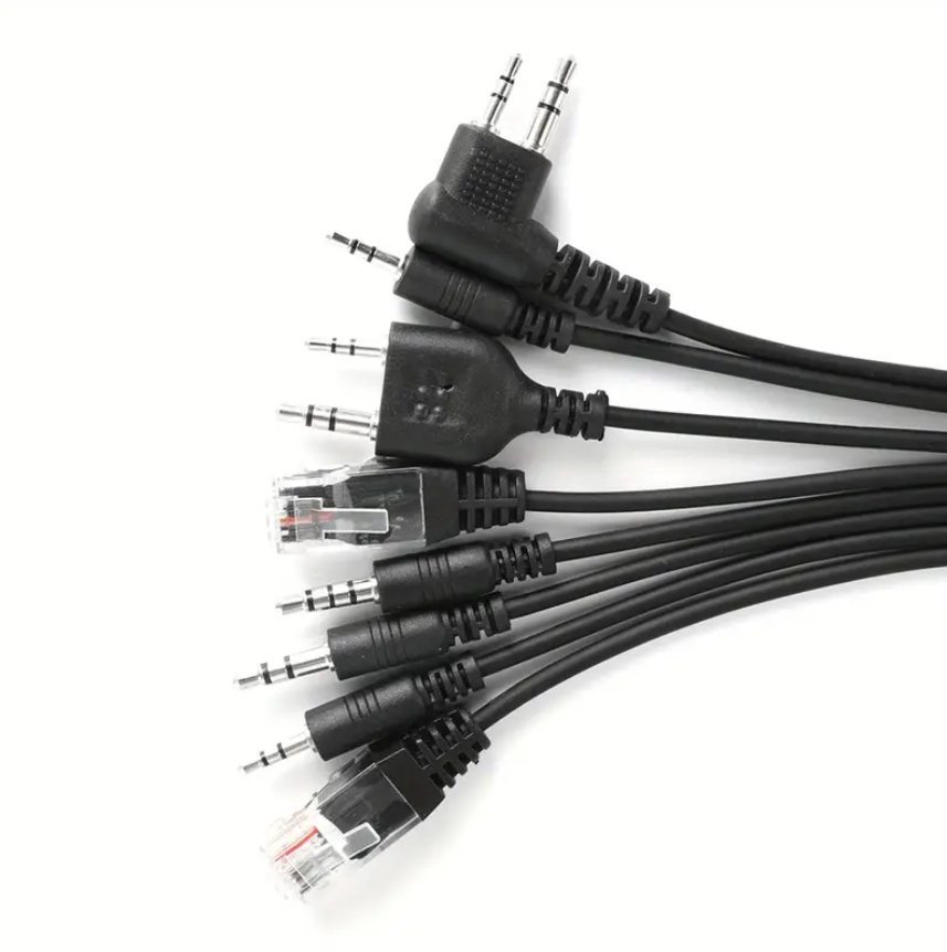 8 in 1 Programing cable for 2 way radios