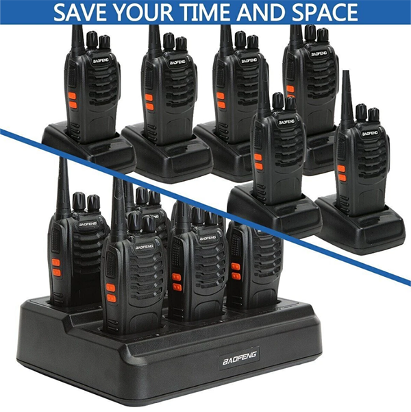 Six way Base charger for Baofeng BF-888S radios
