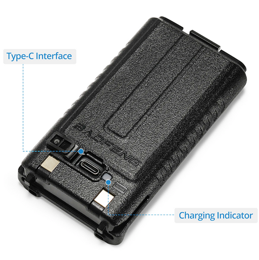 Battery for Baofeng UV5RH radio (2500mAh)