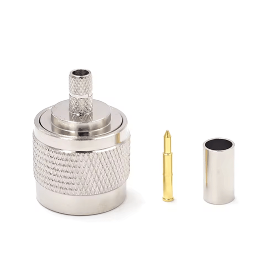 N-Type Male Connector for RG58 Cable (Crimp type)