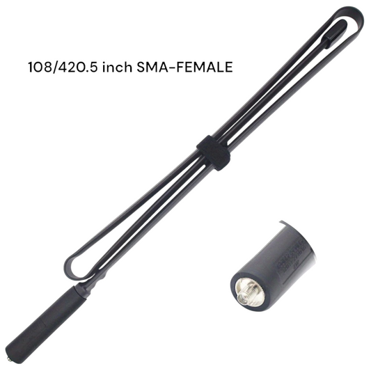 Tactical 108cm Dual-Band(VHF/UHF) Foldable Antenna-SMA Female