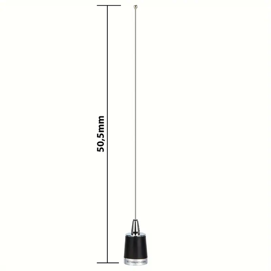 Mobile VHF/UHF NMO antenna with Stainless steel mounting bracket.