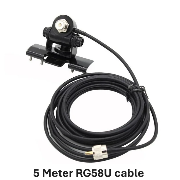 Mobile VHF/UHF antenna with metal mounting bracket(set)