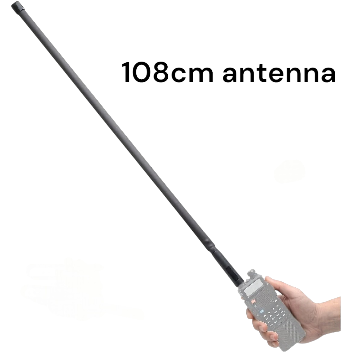 Tactical 108cm Dual-Band(VHF/UHF) Foldable Antenna-SMA Female