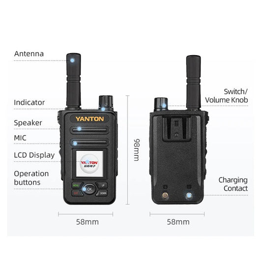Yanton T-X8Plus Ultra small POC(sim card) radio