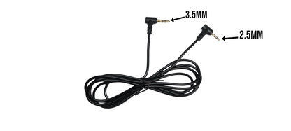 Repeater cable for 2 way radios (3.5mm-2.5mm connector)
