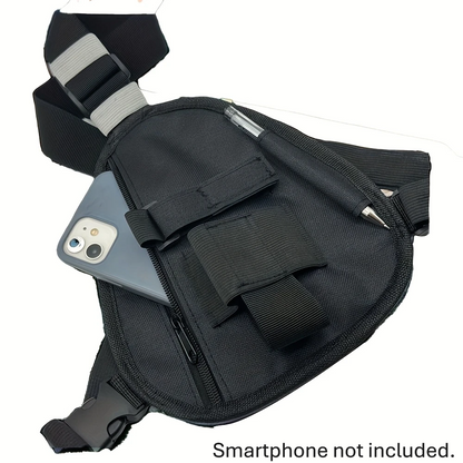 Multifunctional adjustable chest bag for smart phone and accessories