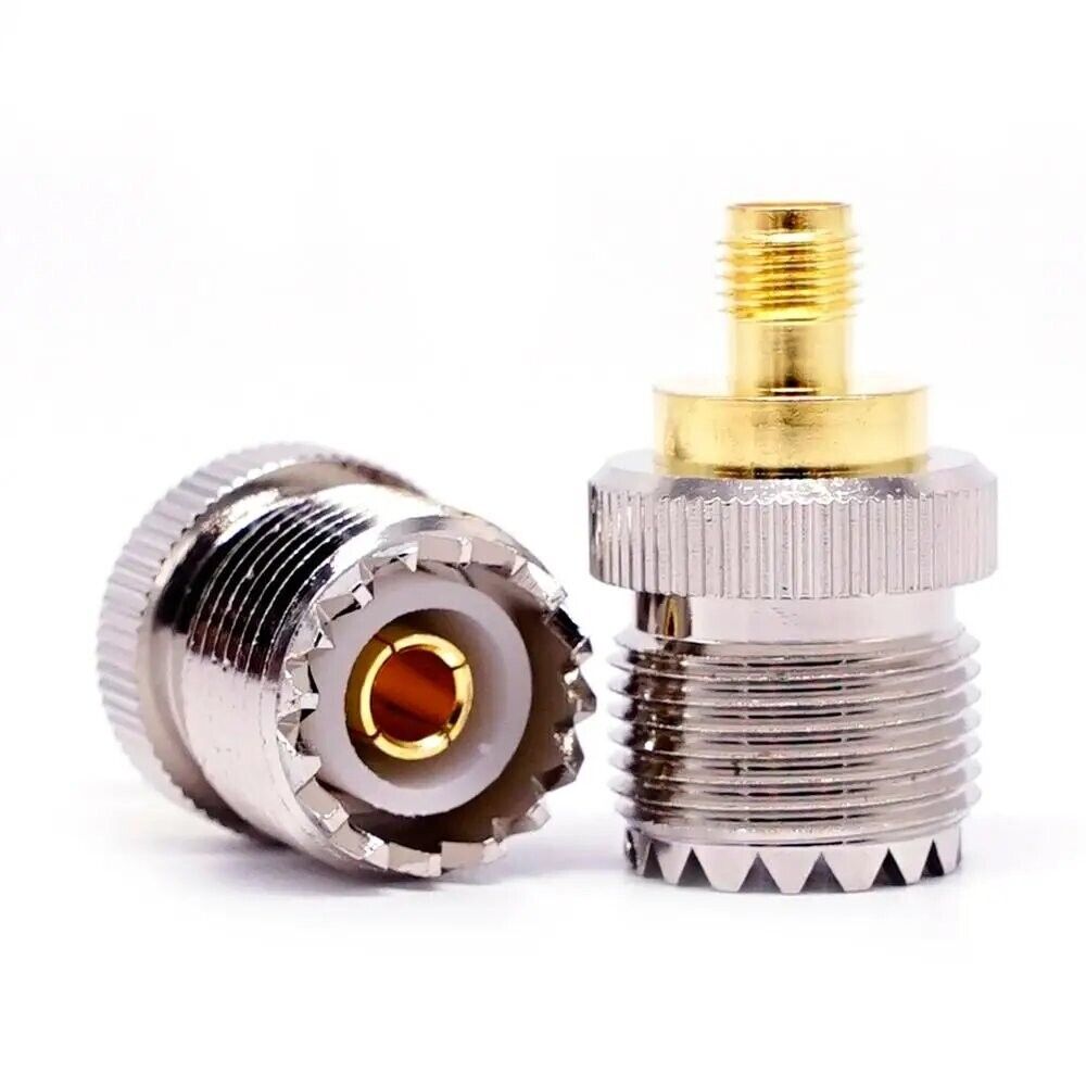 SO-239/UHF to SMA Female RF Barrel Adapter