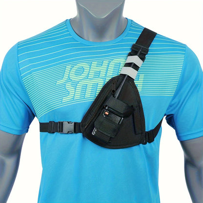 Multifunctional adjustable chest bag for smart phone and accessories