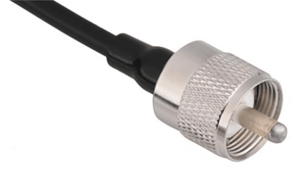 Mobile VHF/UHF NMO antenna with Stainless steel mounting bracket.