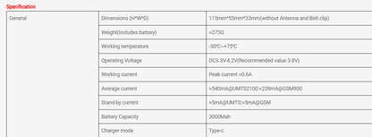 Yanton T-X9 POC(sim card) Radio.