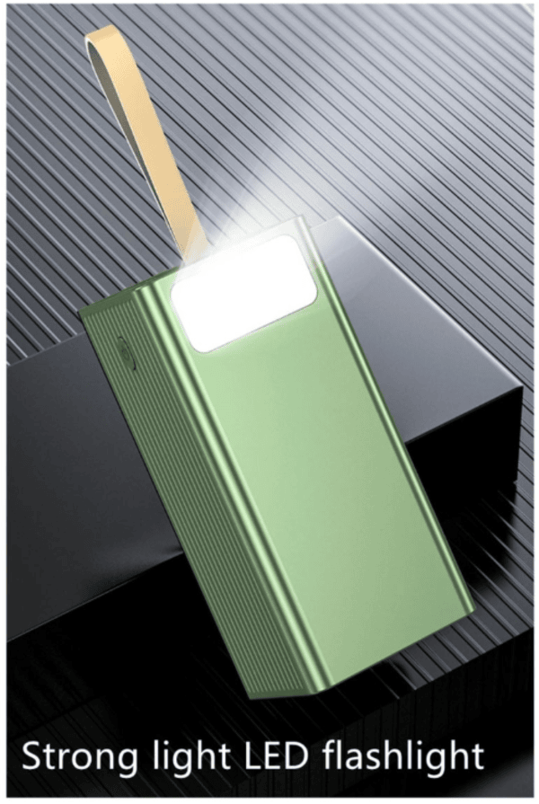 40 000mah Power Bank With Type-C Cable and Built-In Lanyard & Torch.