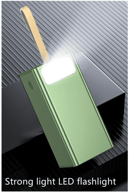 40 000mah Power Bank With Type-C Cable and Built-In Lanyard & Torch.