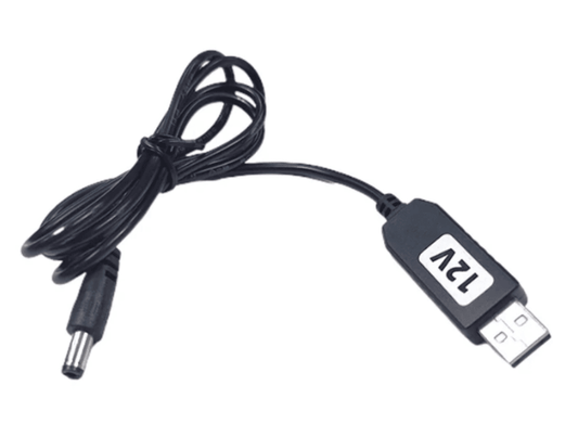 USB 5Volt to 12Volt Dc-connector(2.1mm) converter cable