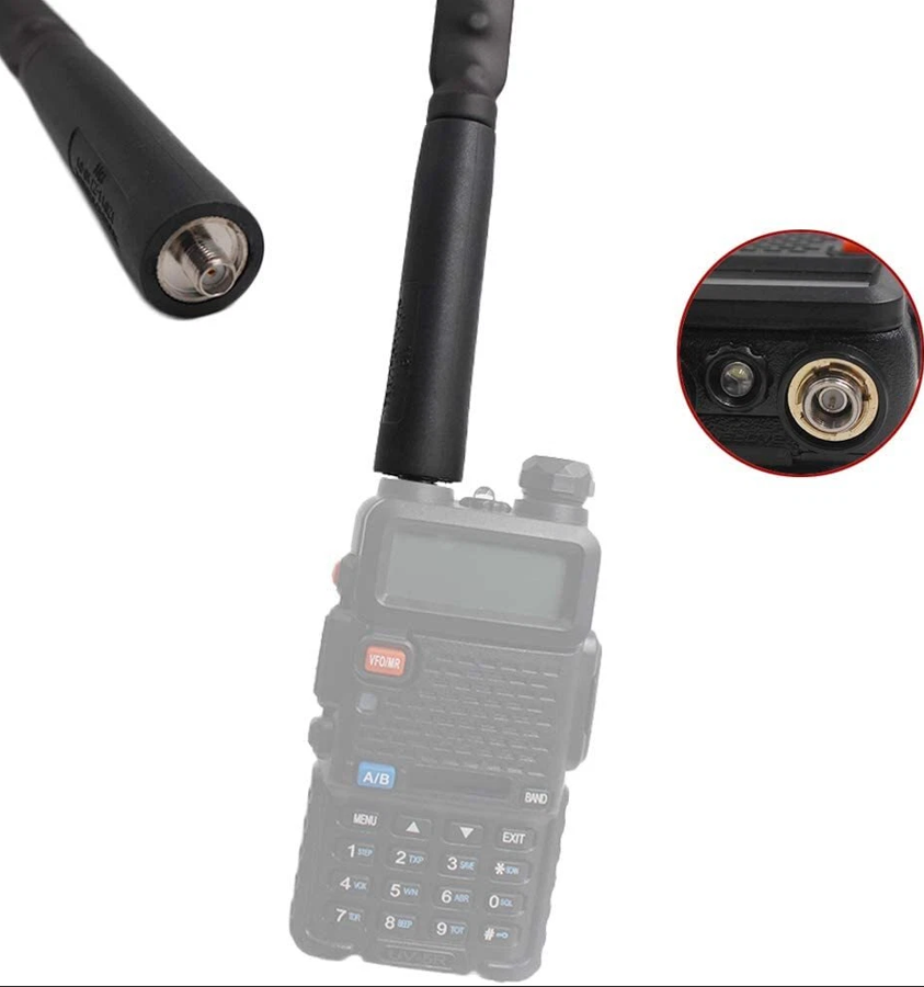 Tactical 108cm Dual-Band(VHF/UHF) Foldable Antenna-SMA Female