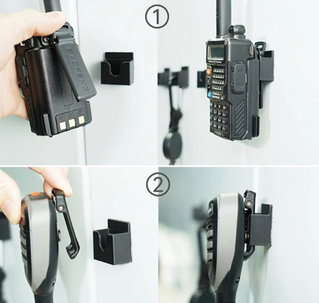 Walkie Talkie Holder Clip-Wall Mount