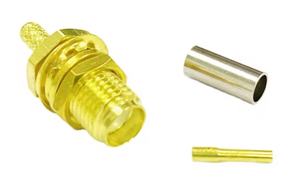 SMA-Female connector for RG58 Coaxial cable-Crimp type