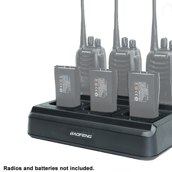 Six way Base charger for Baofeng BF-888S radios