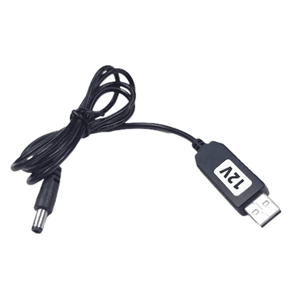 USB 5Volt to 12Volt Dc-connector(2.1mm) converter cable