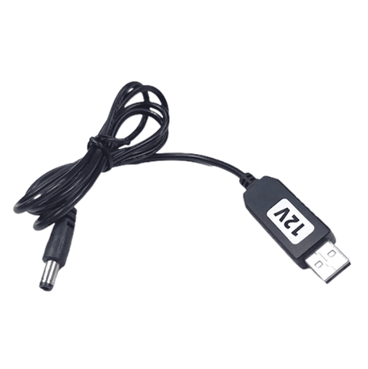 USB 5Volt to 12Volt Dc-connector(2.1mm) converter cable