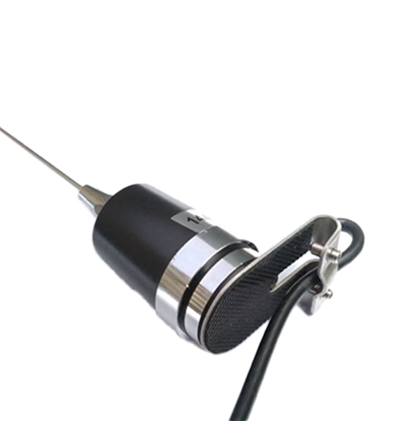 Mobile VHF/UHF NMO antenna with Stainless steel mounting bracket.