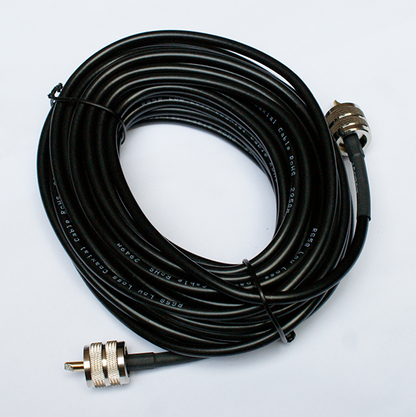 10meter RG58 Coaxial cable with PL295/UHF to PL295/UHF connectors