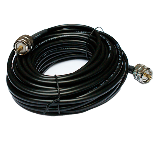 10meter RG58 Coaxial cable with PL295/UHF to PL295/UHF connectors