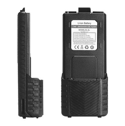 Extended 3800mAh battery(with type-C) for Baofeng UV5R radio