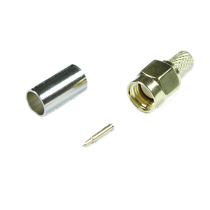 SMA-Male connector for RG58 Coaxial cable-Crimp type