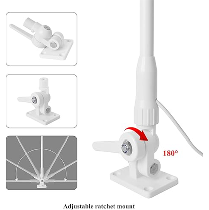 VHF Boat Antenna with mounting bracket