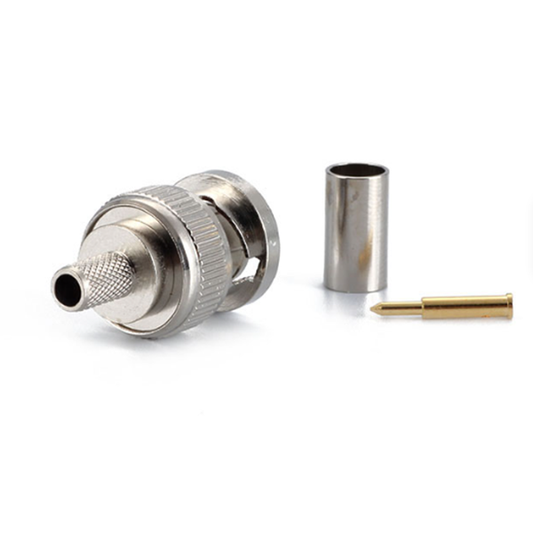 BNC-Male connector for RG58 Coaxial cable-Crimp Type