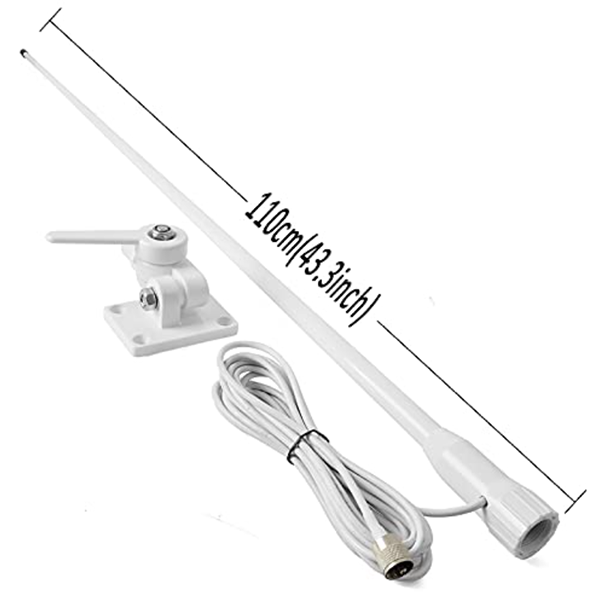 VHF Boat Antenna with mounting bracket