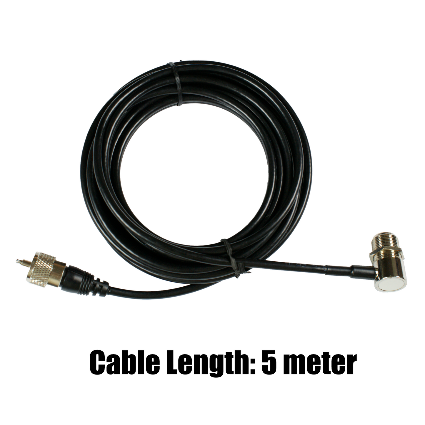 5 meter PL259 to SO239(90Deg) coaxial cable