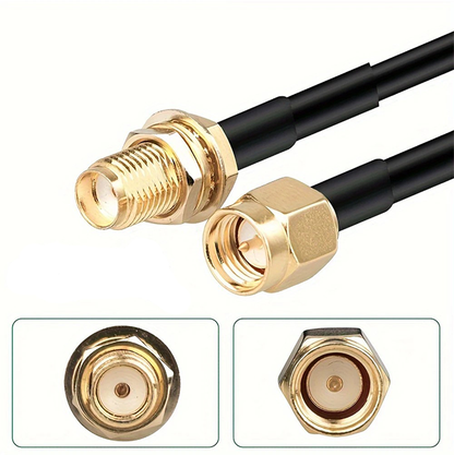 1 meter RG58 Coaxial extension cable (SMA-Male to SMA-Female)