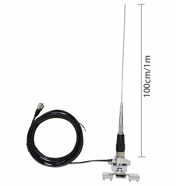 Mobile VHF/UHF antenna with stainless steel mounting bracket(set)