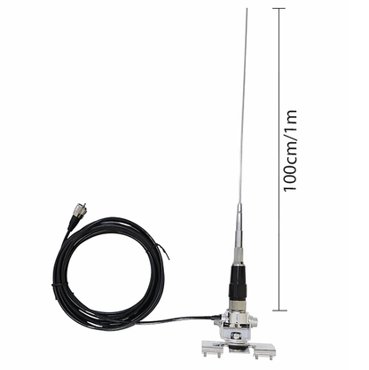 Mobile VHF/UHF antenna with stainless steel mounting bracket(set)