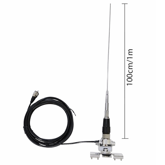 Mobile VHF/UHF antenna with stainless steel mounting bracket(set)