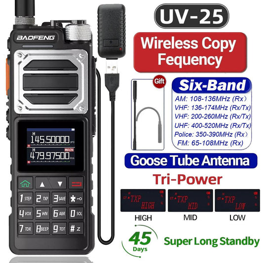 Baofeng UV25 10WATT radio-DARK BROWN ARMY Colour