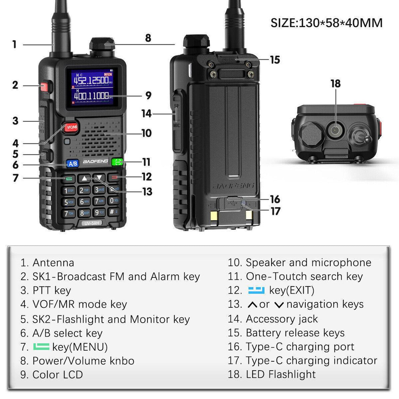 Baofeng UV5RH Radio