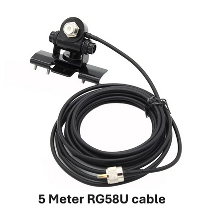 Mobile VHF/UHF antenna with metal mounting bracket(set)