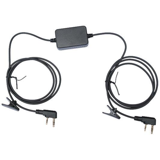 Bi-directional repeater cable for two way radios